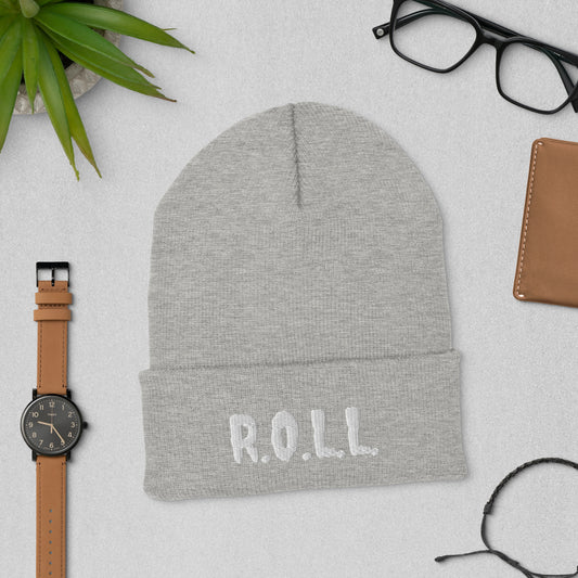 R.O.L.L. APPAREL knit beanie