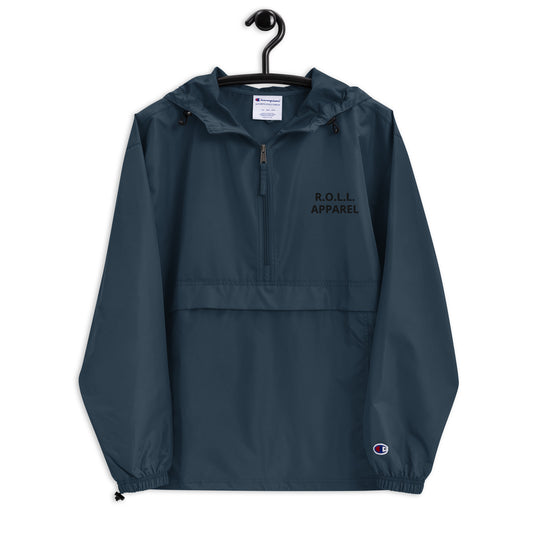 Black Packable Champion Jacket – R.O.L.L. Apparel