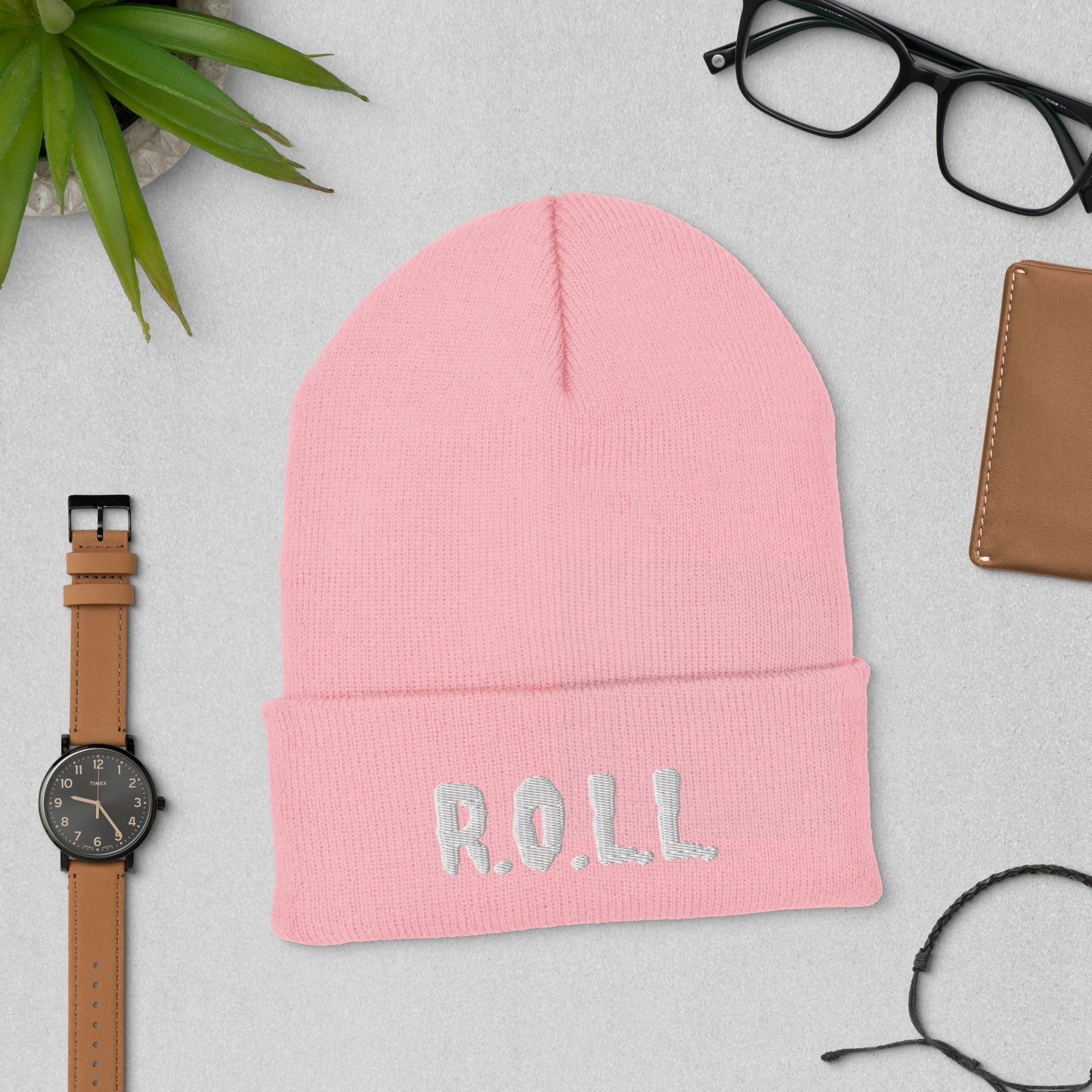 Pink Winter Beanie – R.O.L.L. Apparel
