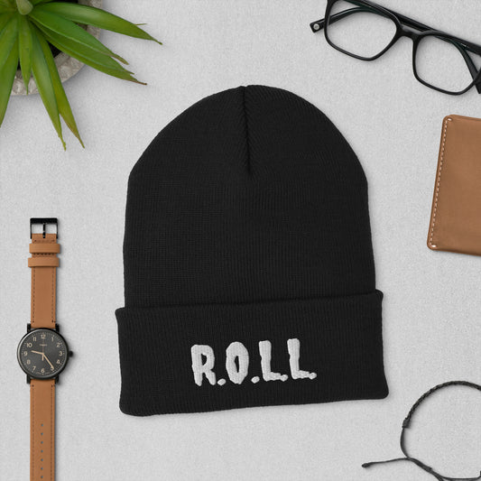 R.O.L.L. APPAREL knit beanie