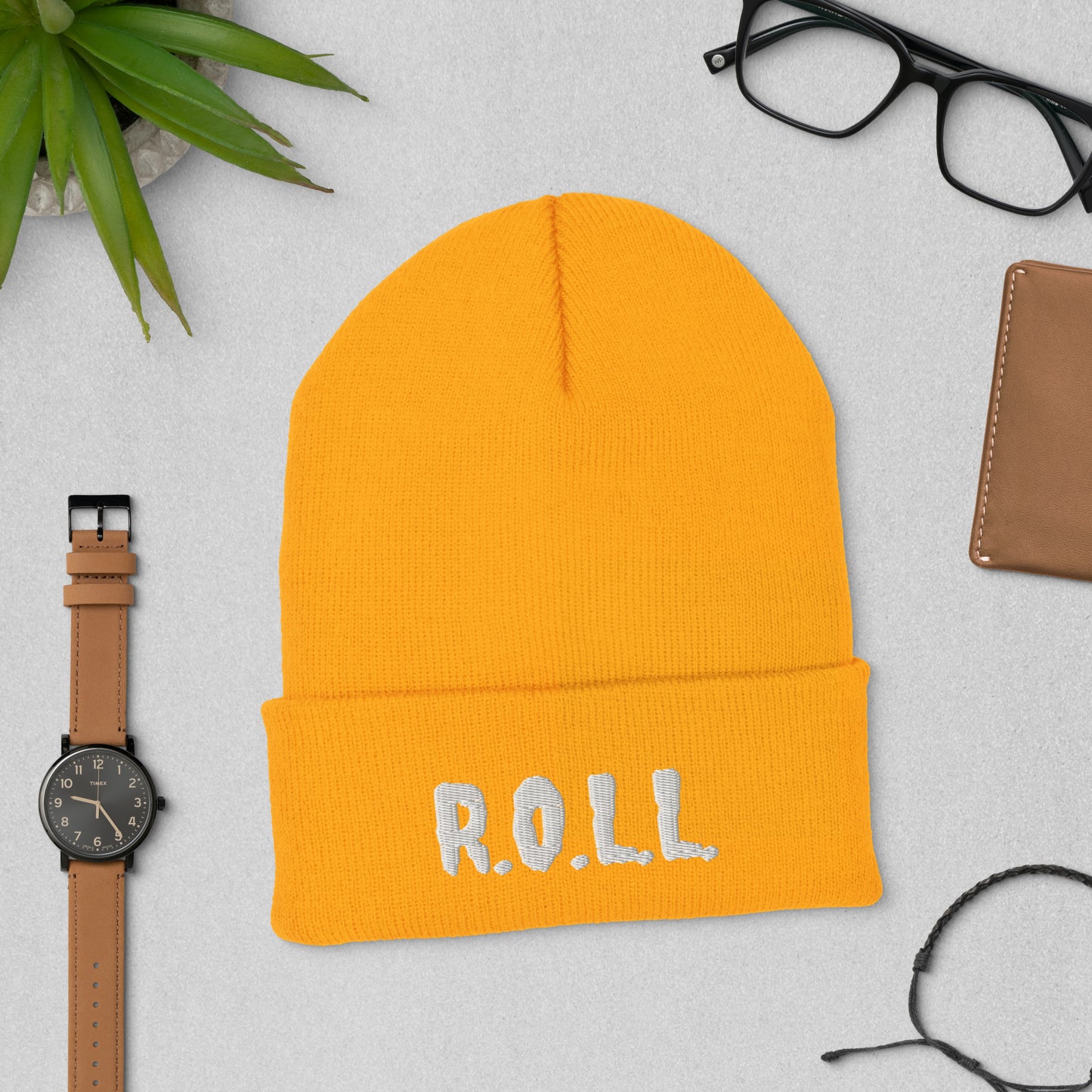 Yellow Winter Beanie – R.O.L.L. Apparel