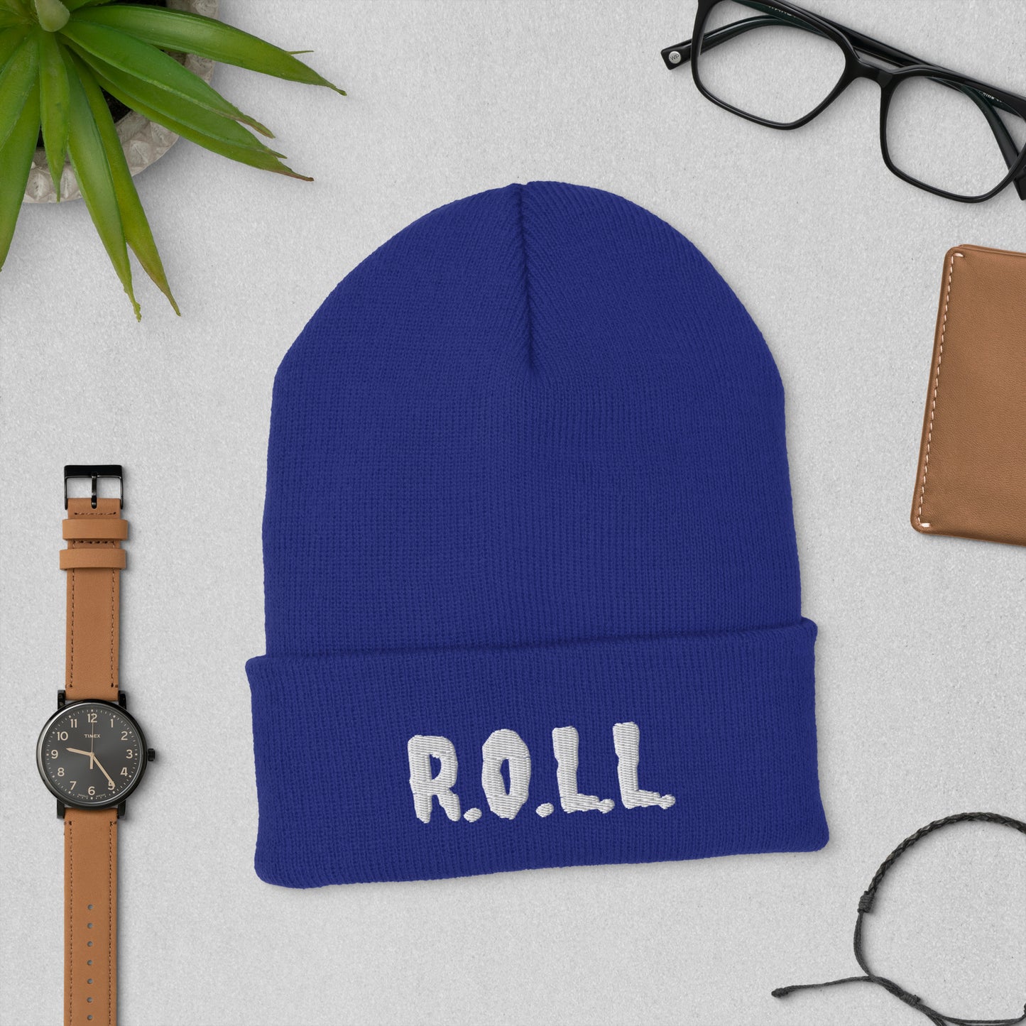 Blue Winter Beanie – R.O.L.L. Apparel