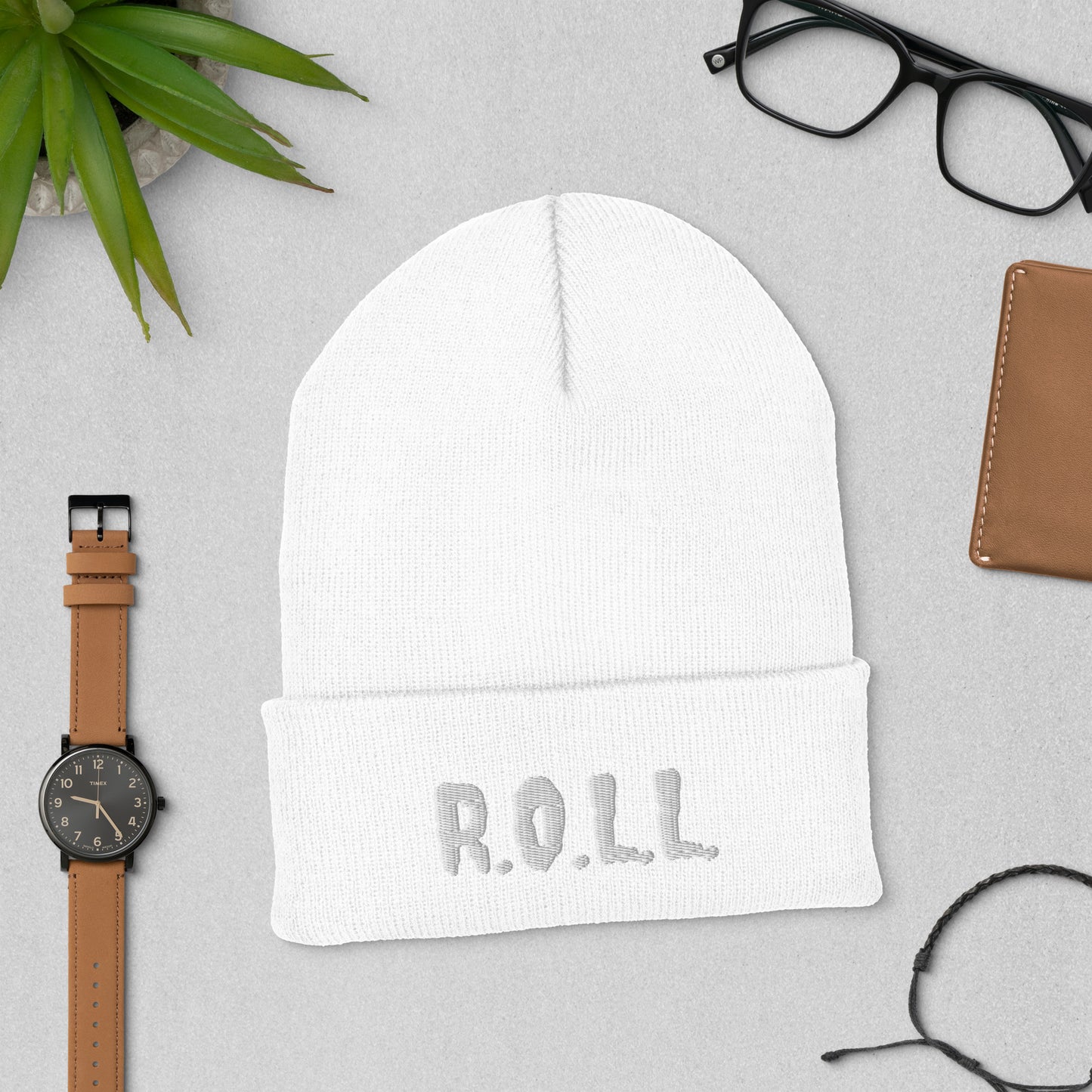 R.O.L.L. APPAREL knit beanie