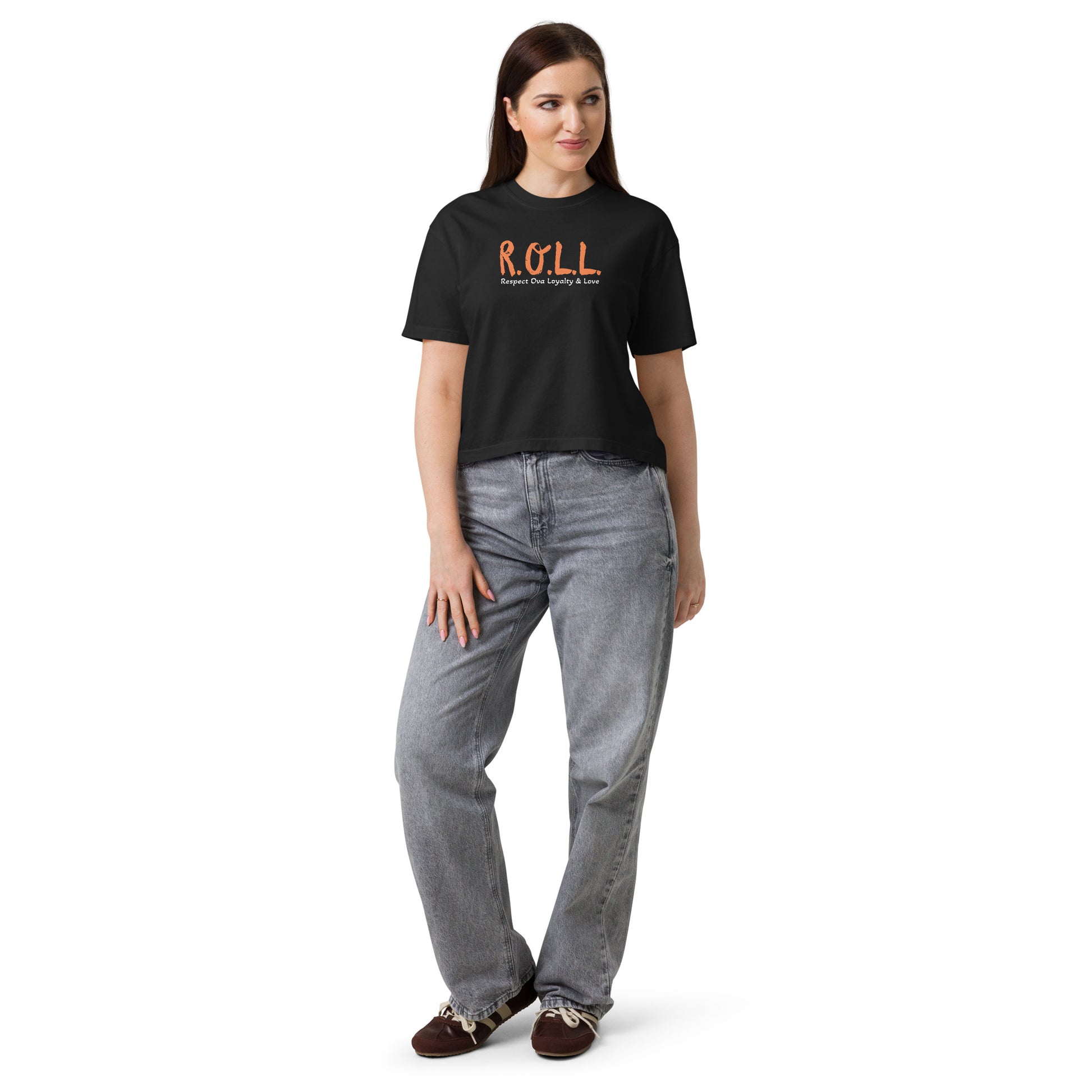 Women’s Heavyweight Boxy Tee – R.O.L.L. Apparel
